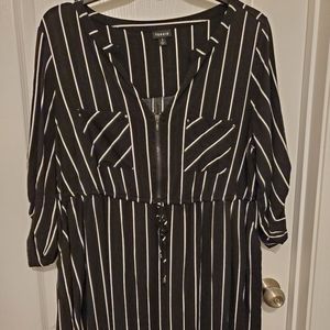 Torrid size 2 Challis zip dress